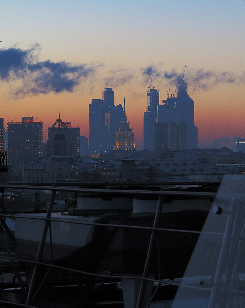 Вид на Москва Сити из Ritz-Carlton