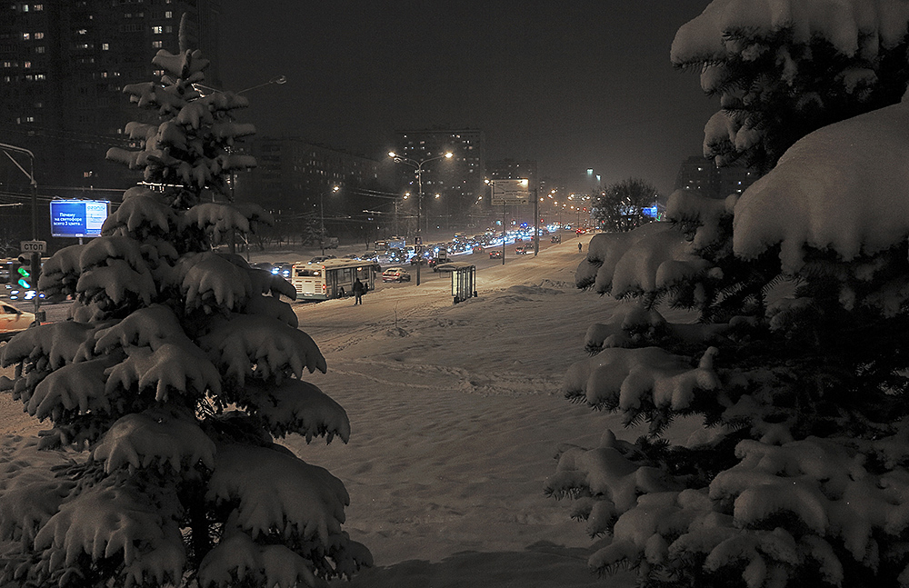 Снегопад на Большой Черкизовской